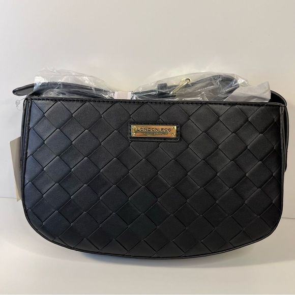 NWT London Fog Iris Woven Shoulder Bag - Picture 1 of 13